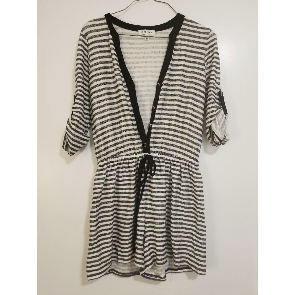*NWOT* Monteau black & white romper